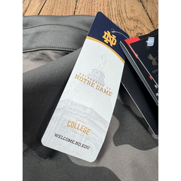 NWT Under Armour On-Field Notre Dame Fighting Irish Camo Freedom Polo Sz Large - Picture 5 of 8